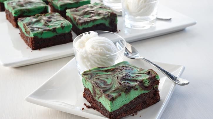 Irish Cream Swirl Brownies